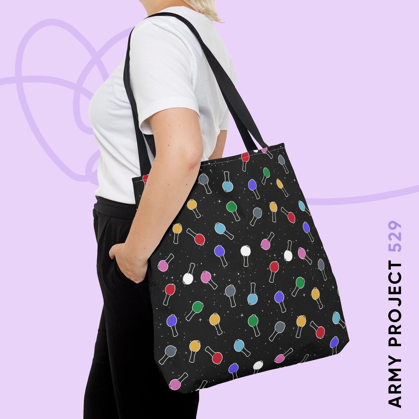 Ma City Map Lightstick Tote Bag