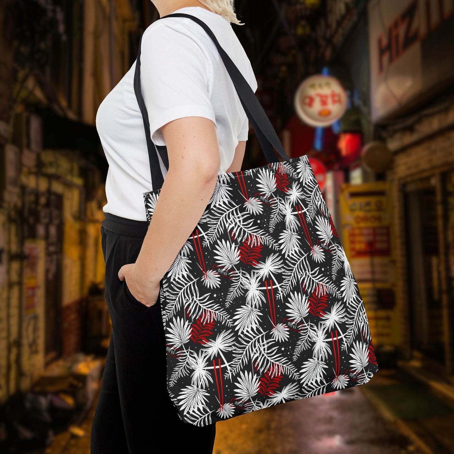 Tropical Chopsticks Tote Bag