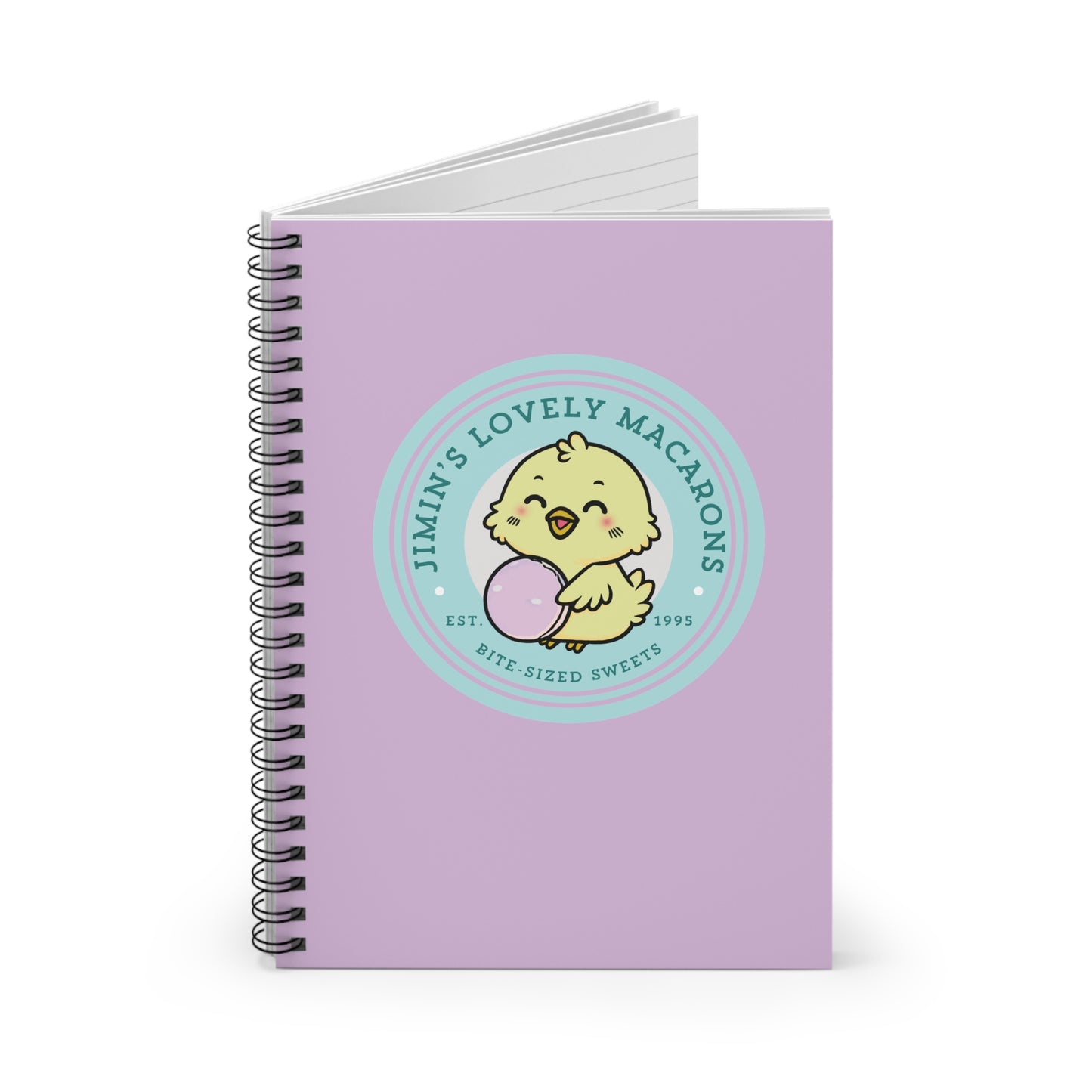Jimin Lovely Macarons Bakery Series Spiral Notebook