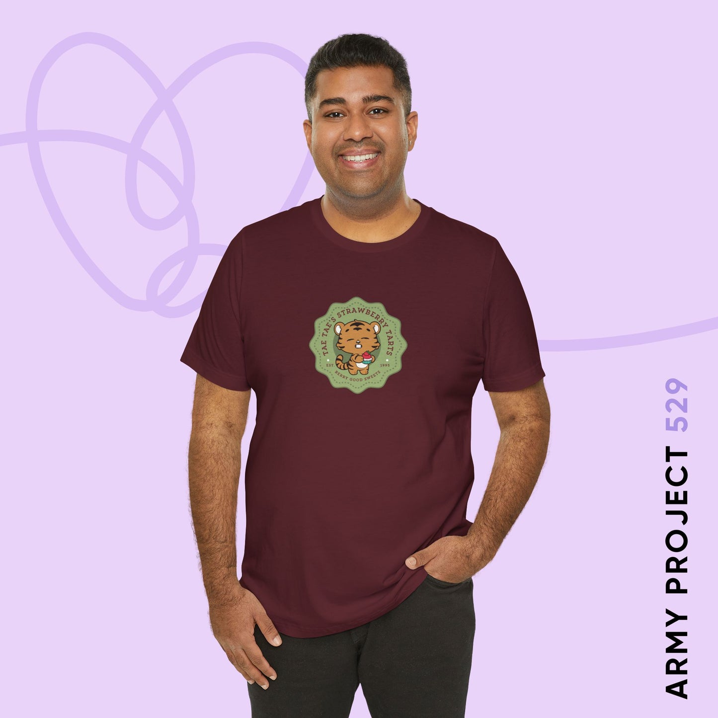 Tae Tae Strawberry Tarts Bakery Series Unisex Jersey Short Sleeve Tee