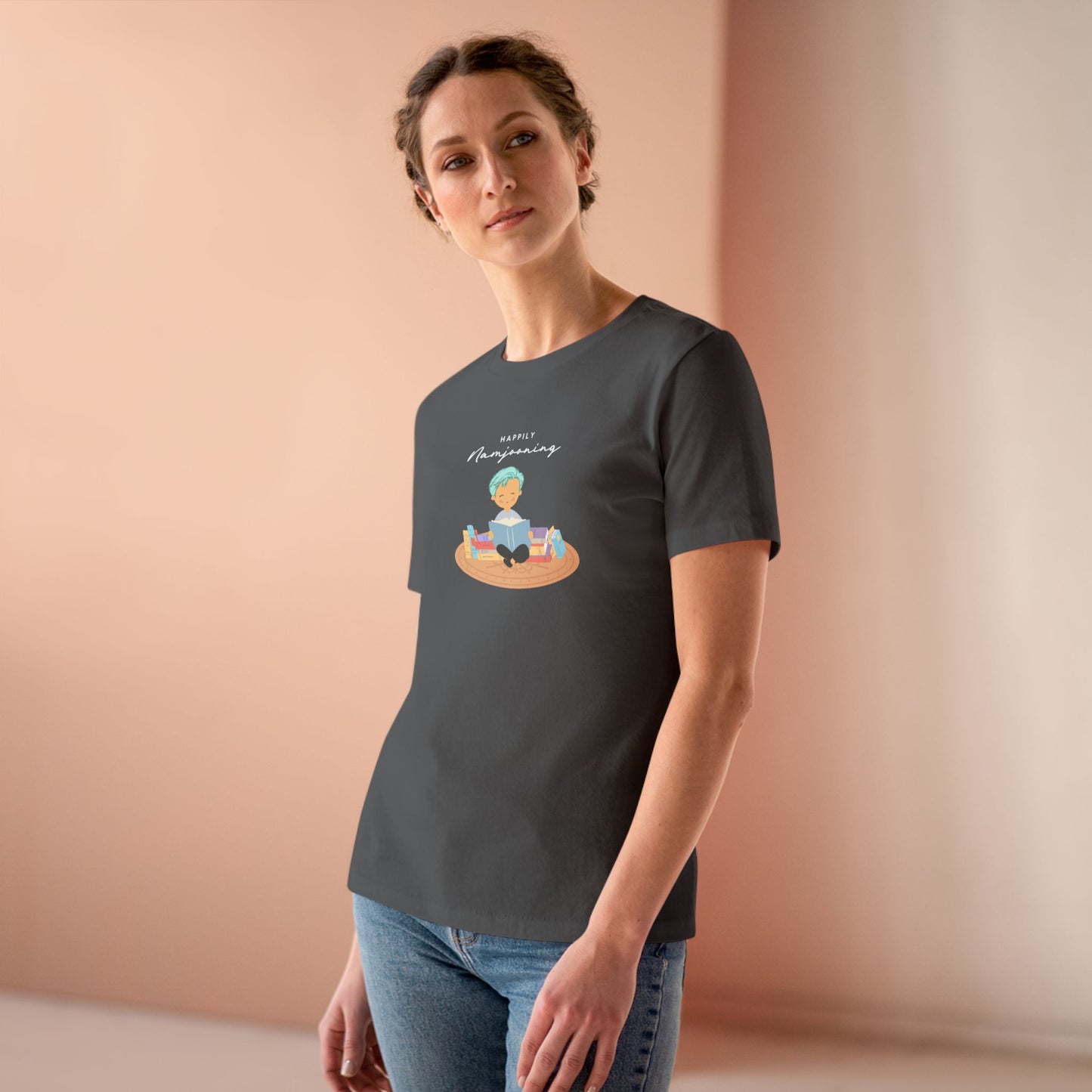 Happily Namjooning Women's Relaxed Jersey Short Sleeve Tee