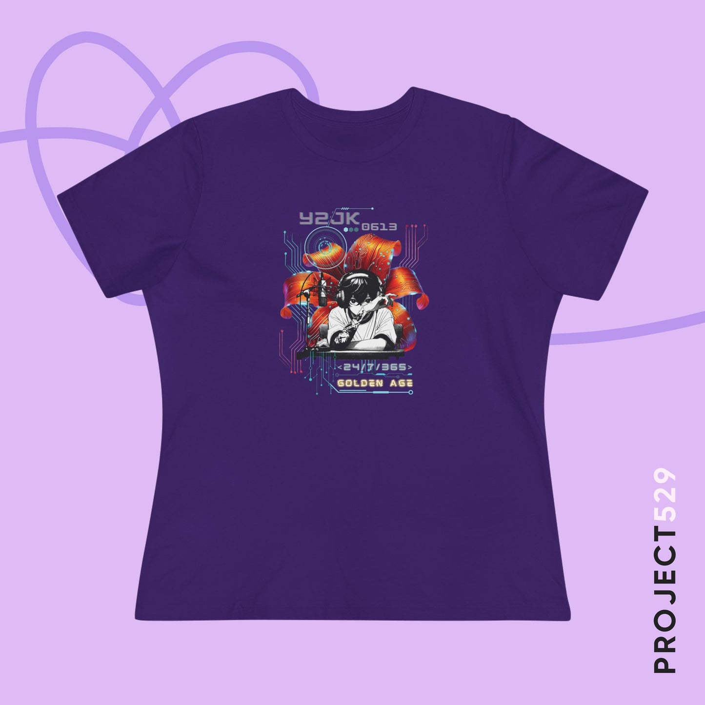Jungkook Y2JK Retro Series Women's Relaxed Jersey Short Sleeve Tee
