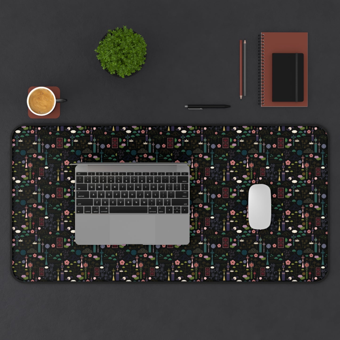 Norigae Night Garden Desk Mat