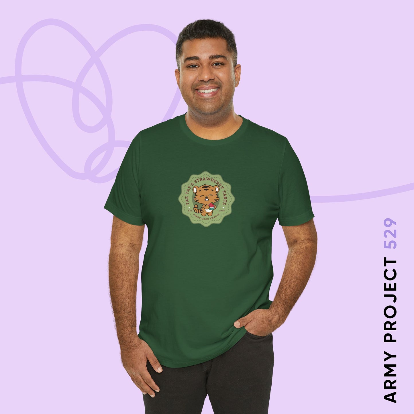 Tae Tae Strawberry Tarts Bakery Series Unisex Jersey Short Sleeve Tee