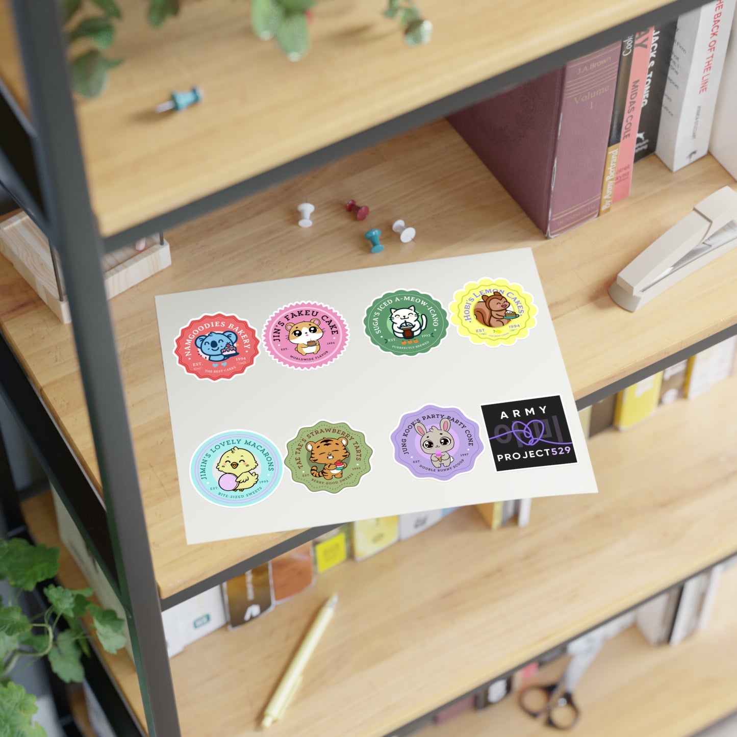 Bakery Series Vinyl Sticker Sheet