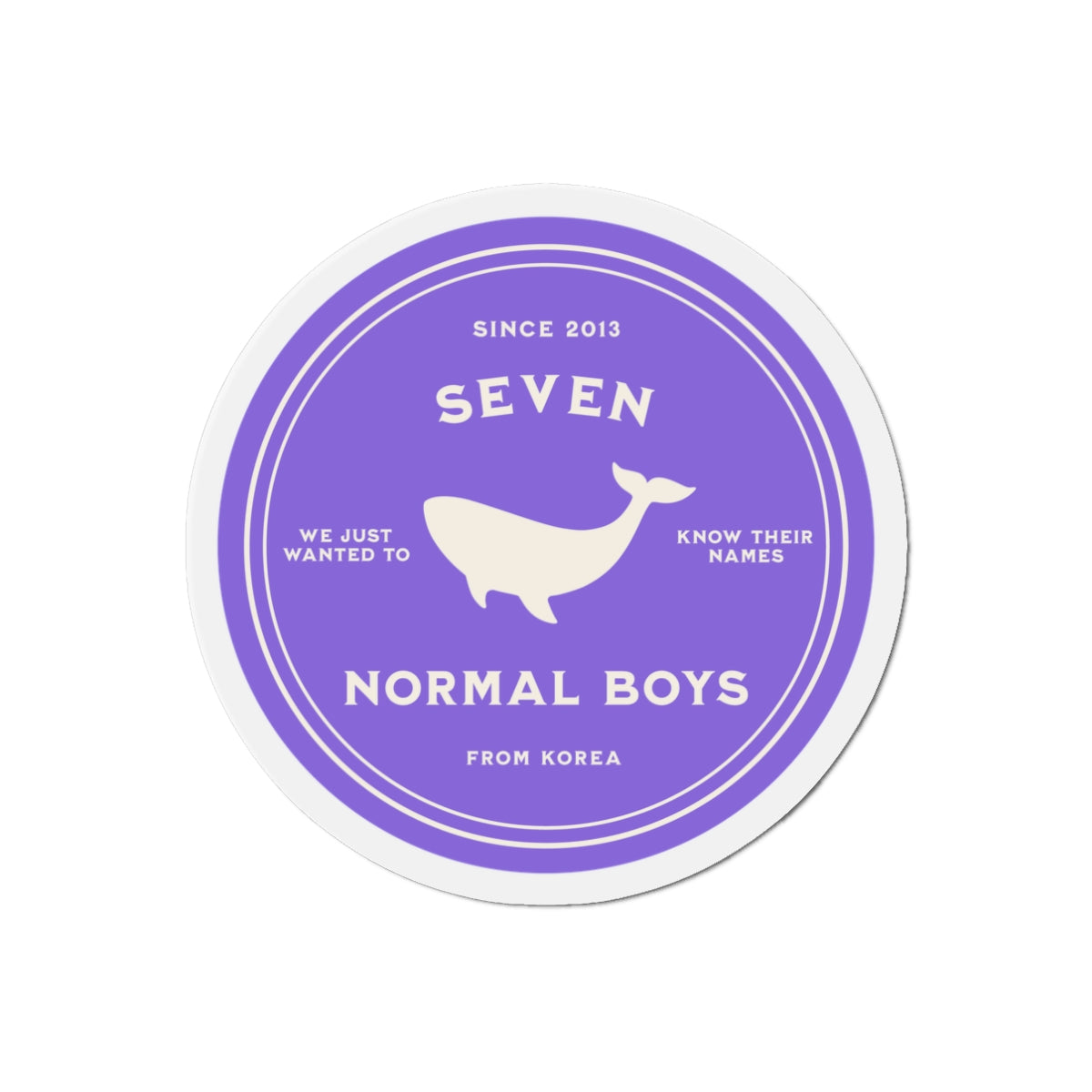 Seven Normal Boys Medallion Series Die-Cut Magnet