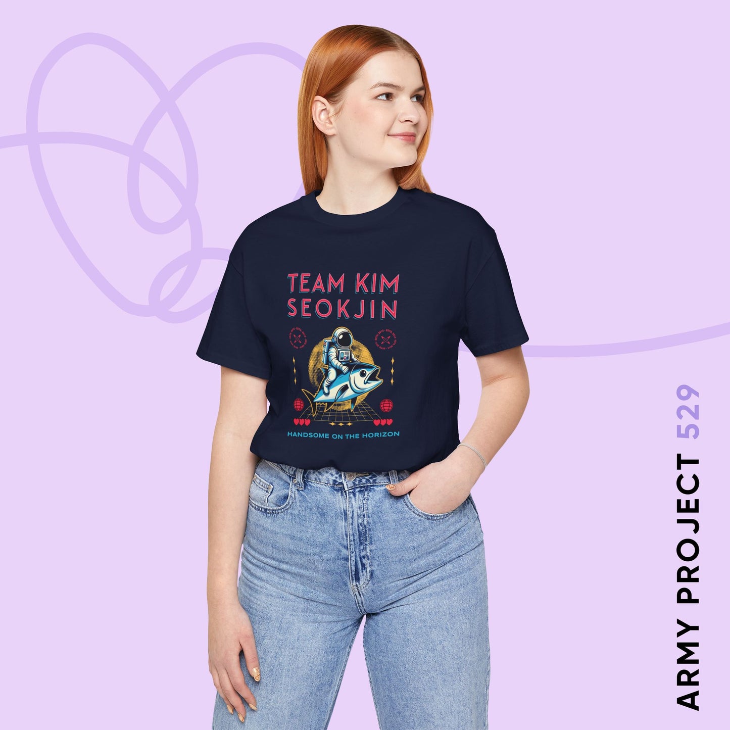 Team Kim Seokjin Unisex Jersey Short Sleeve Tee