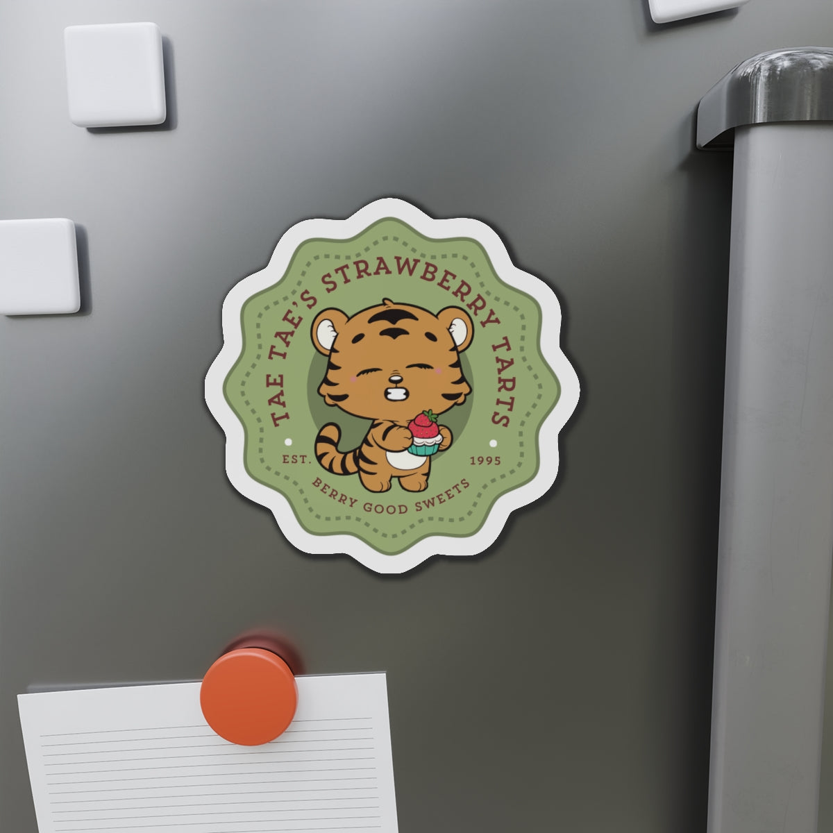 Tae Tae Strawberry Tarts Die-Cut Magnet