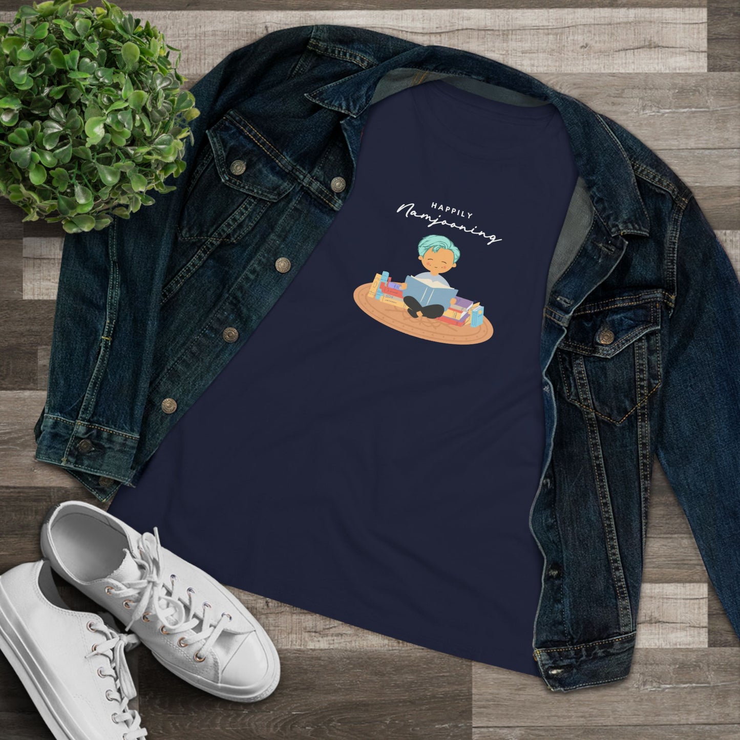 Happily Namjooning Women's Relaxed Jersey Short Sleeve Tee