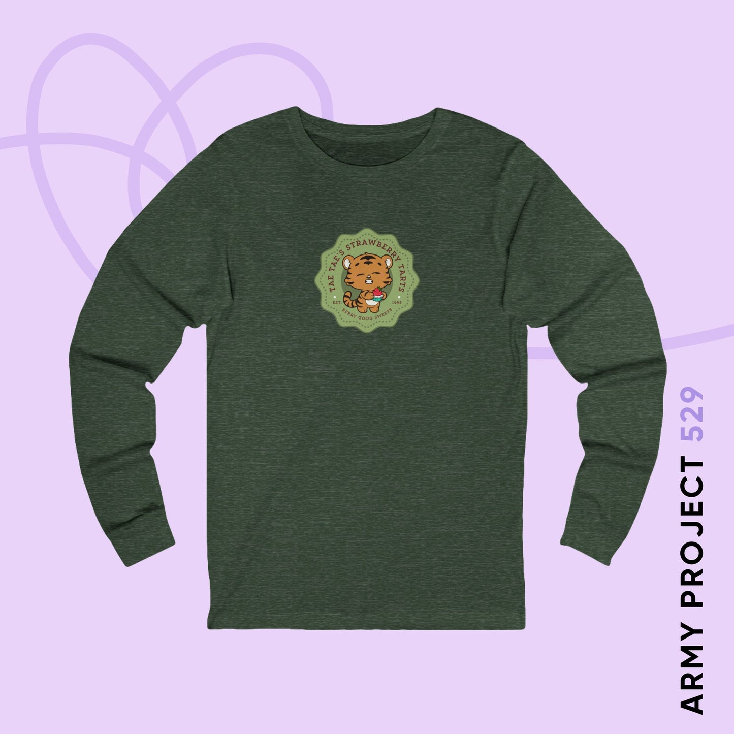 Tae Tae Strawberry Tarts Bakery Series Unisex Jersey Long Sleeve Tee