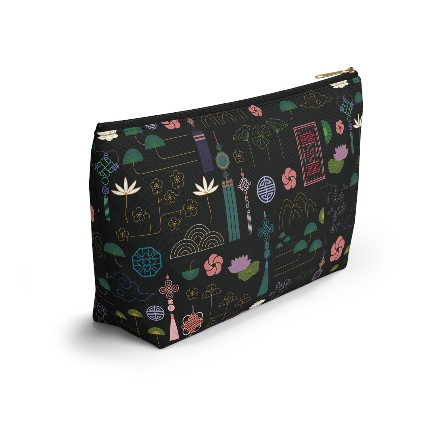 Norigae Night Garden Accessory Pouch w/ T-bottom