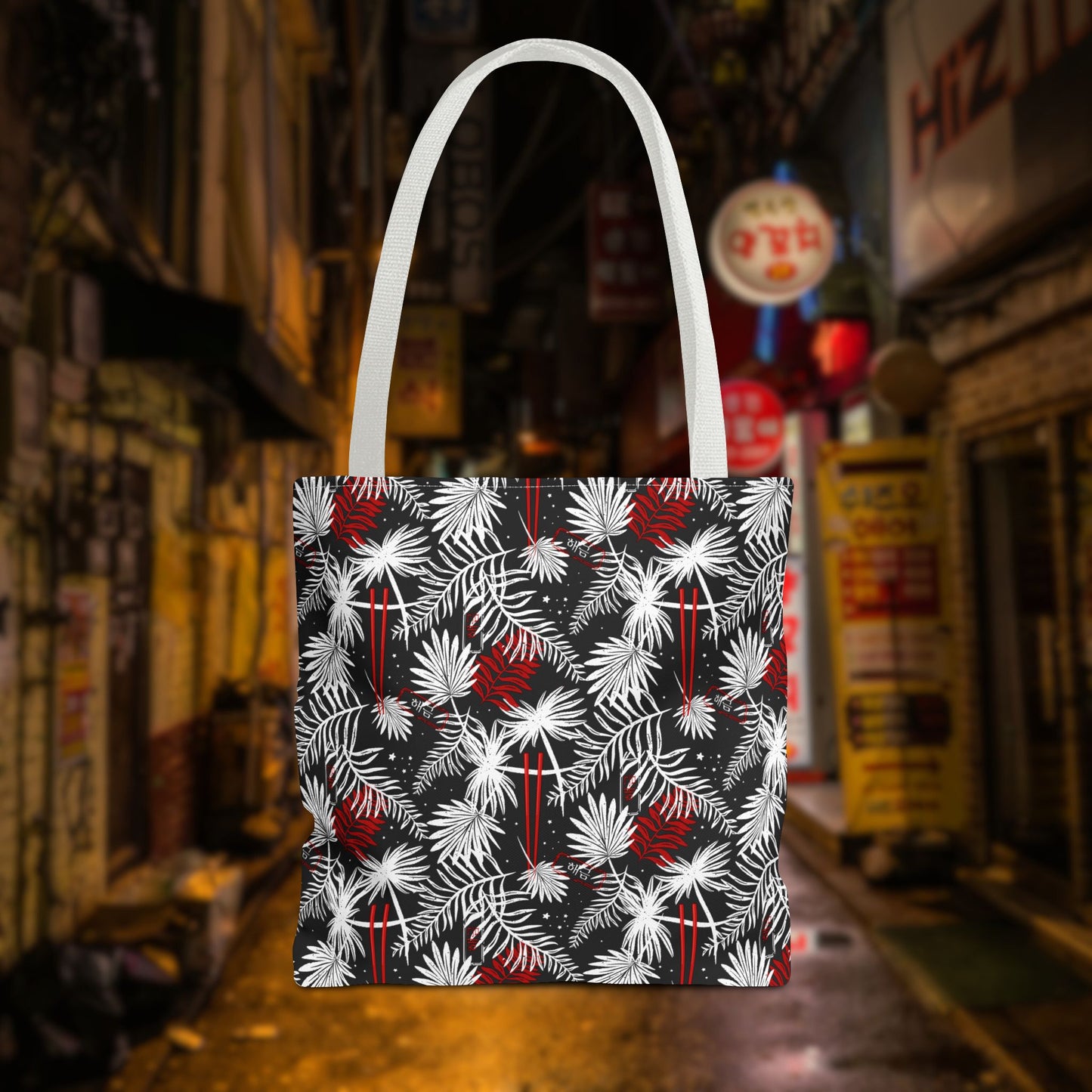 Tropical Chopsticks Tote Bag