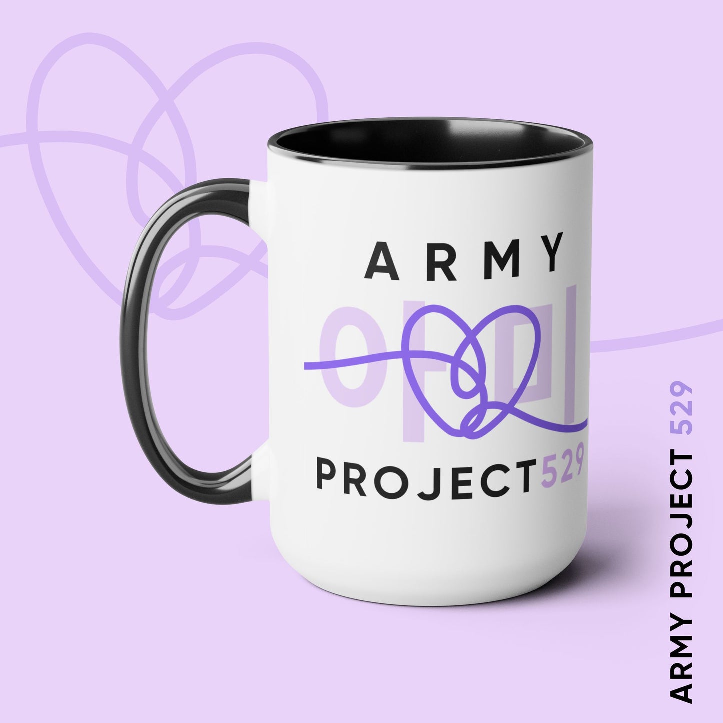 ARMY Project 529 Logo Two-Tone 15 oz Coffee Mug