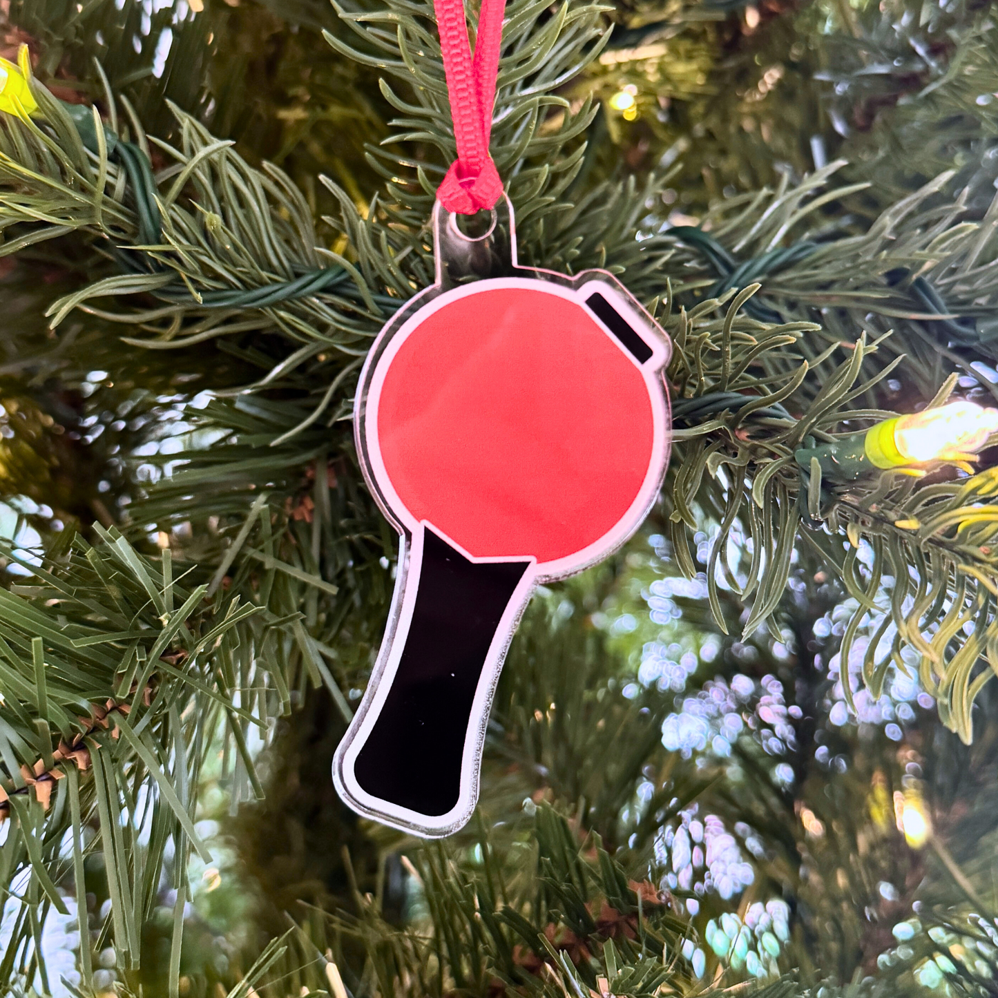 Hobi Holiday Ornament - Bangtan Lightstick - Fanmade BTS Merch - Custom-Cut Acrylic