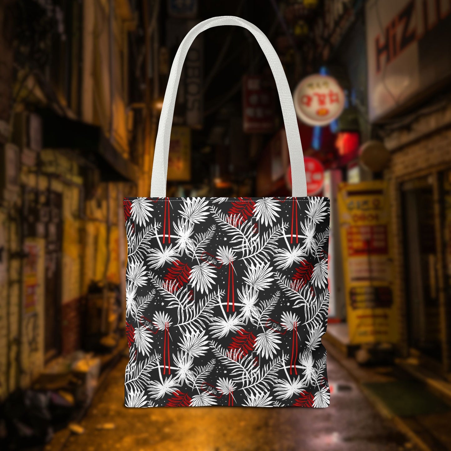 Tropical Chopsticks Tote Bag
