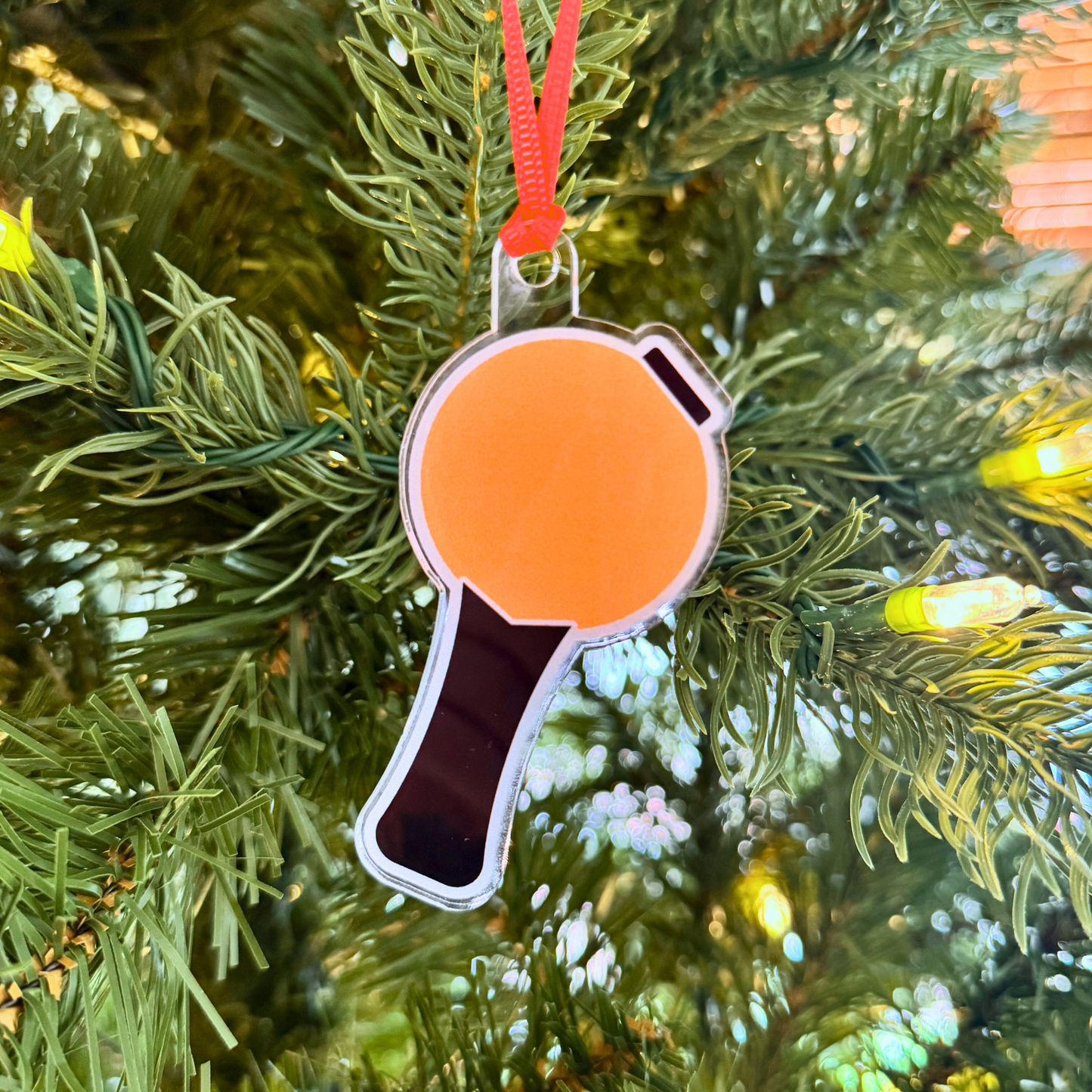 Jimin Holiday Ornament - Bangtan Lightstick - Fanmade BTS Merch - Custom-Cut Acrylic