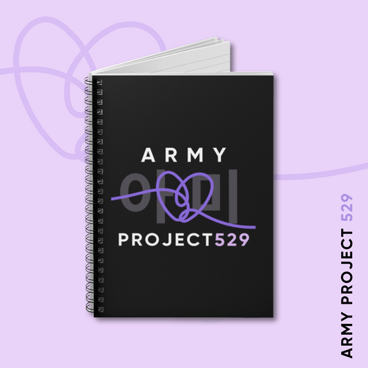 ARMY Project 529 Logo Spiral Notebook