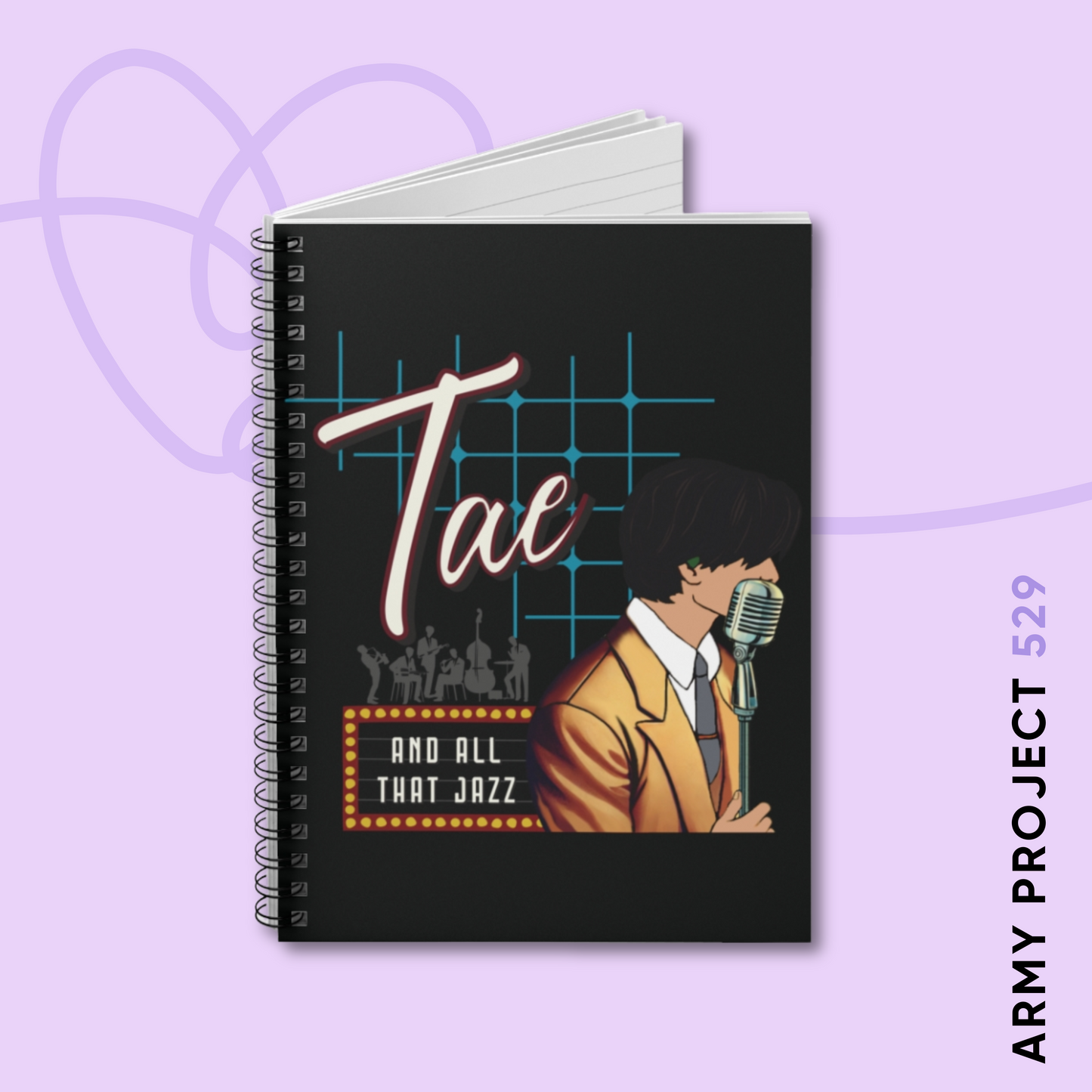 Taehyung 1950s Retro Series Spiral Notebook