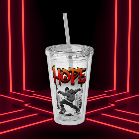 HOTS with Hope Sunsplash Tumbler with Straw, 16oz