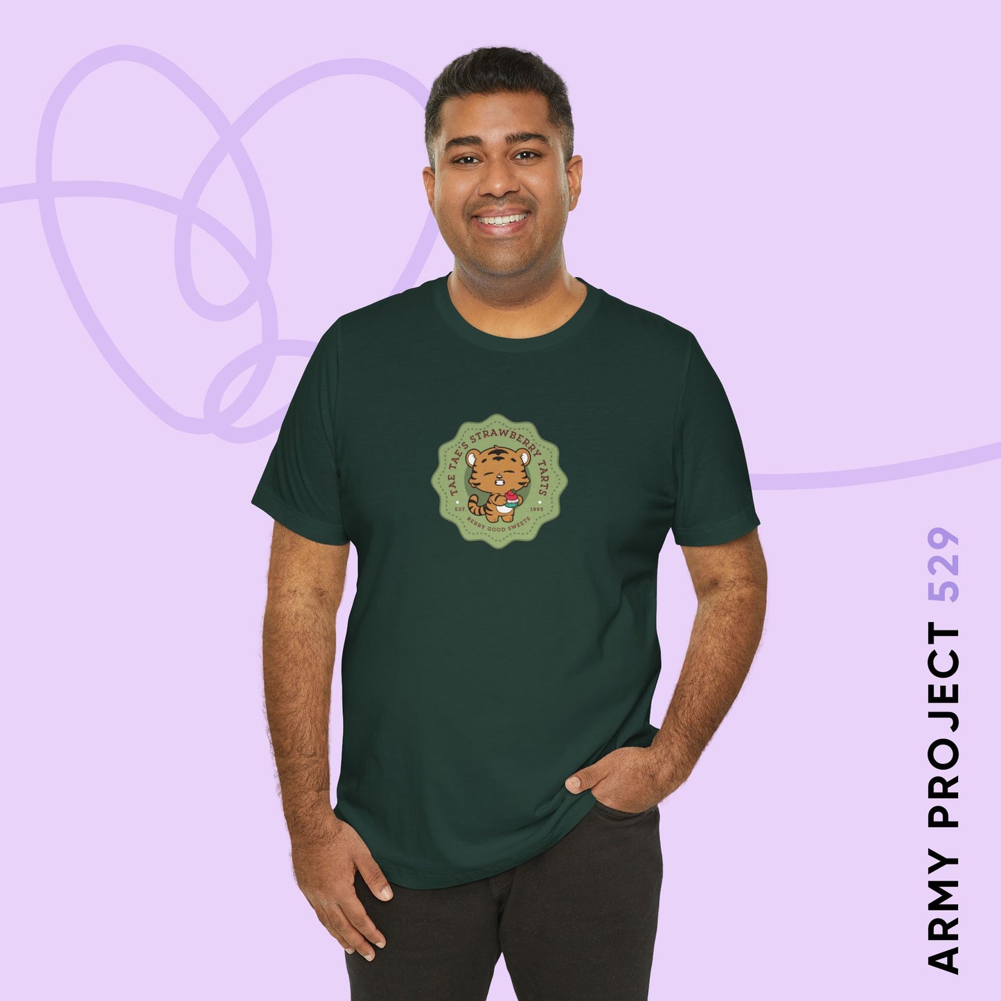 Tae Tae Strawberry Tarts Bakery Series Unisex Jersey Short Sleeve Tee