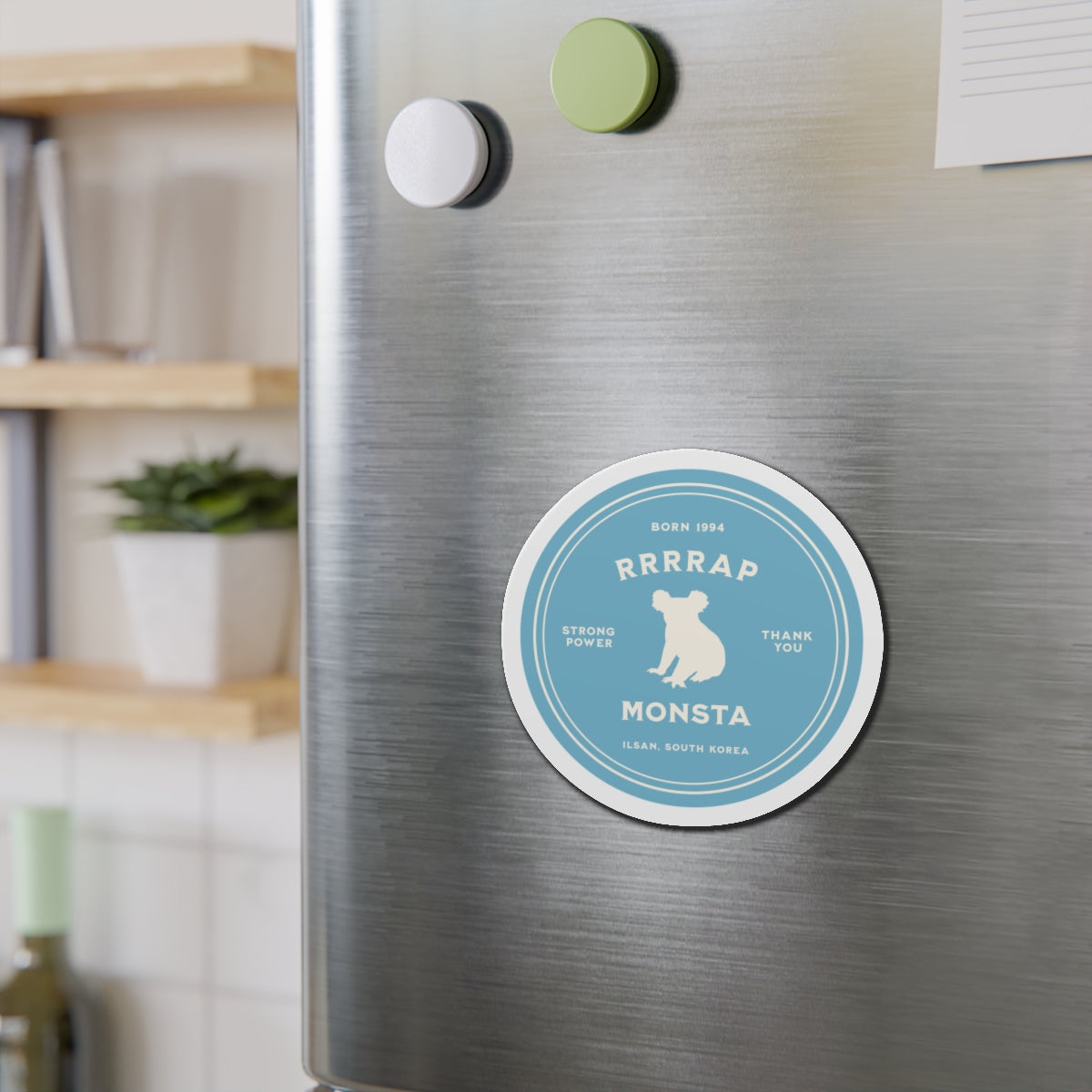 RRRRap Monsta Medallion Series Die-Cut Magnet