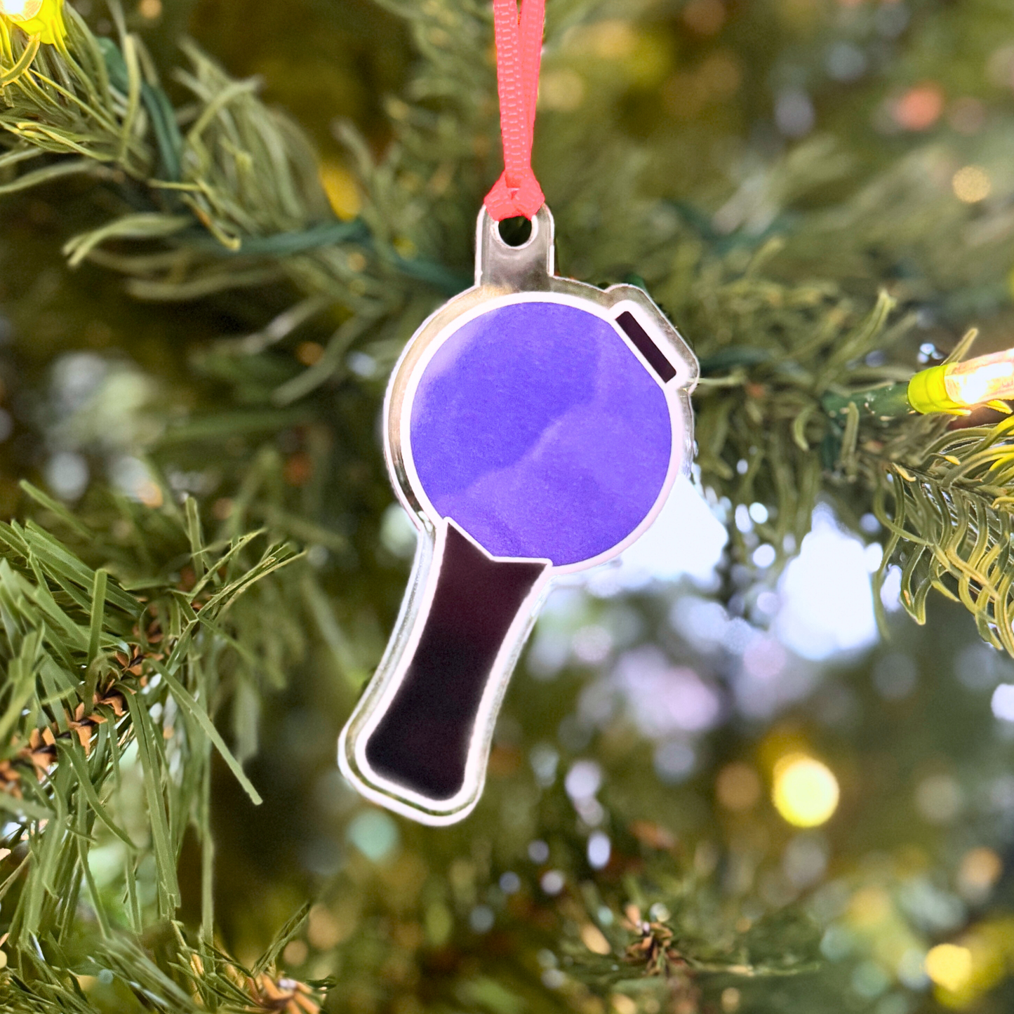 Jung Kook Holiday Ornament - Bangtan Lightstick - Fanmade BTS Merch - Custom-Cut Acrylic