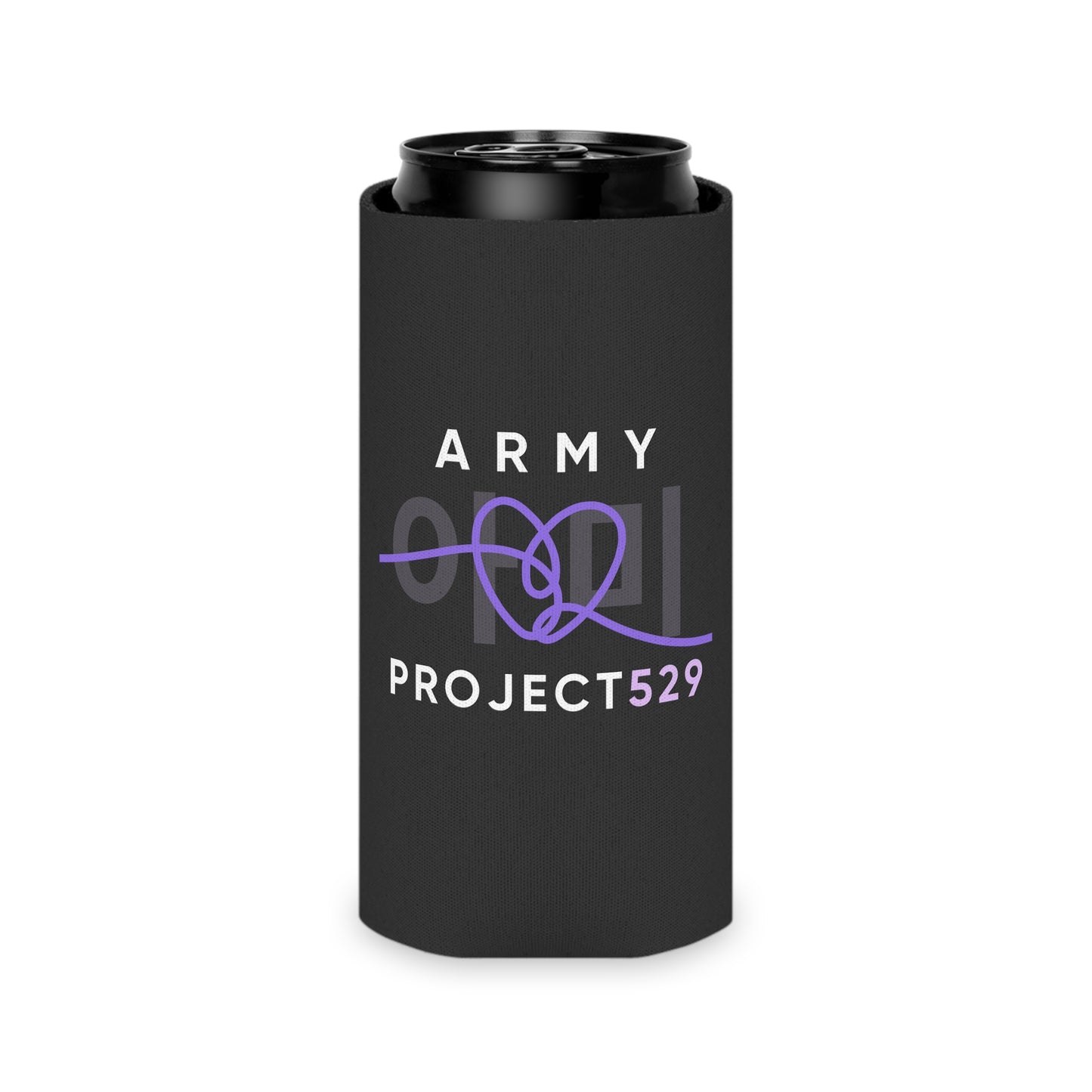 ARMY Project 529 Logo Can Cooler