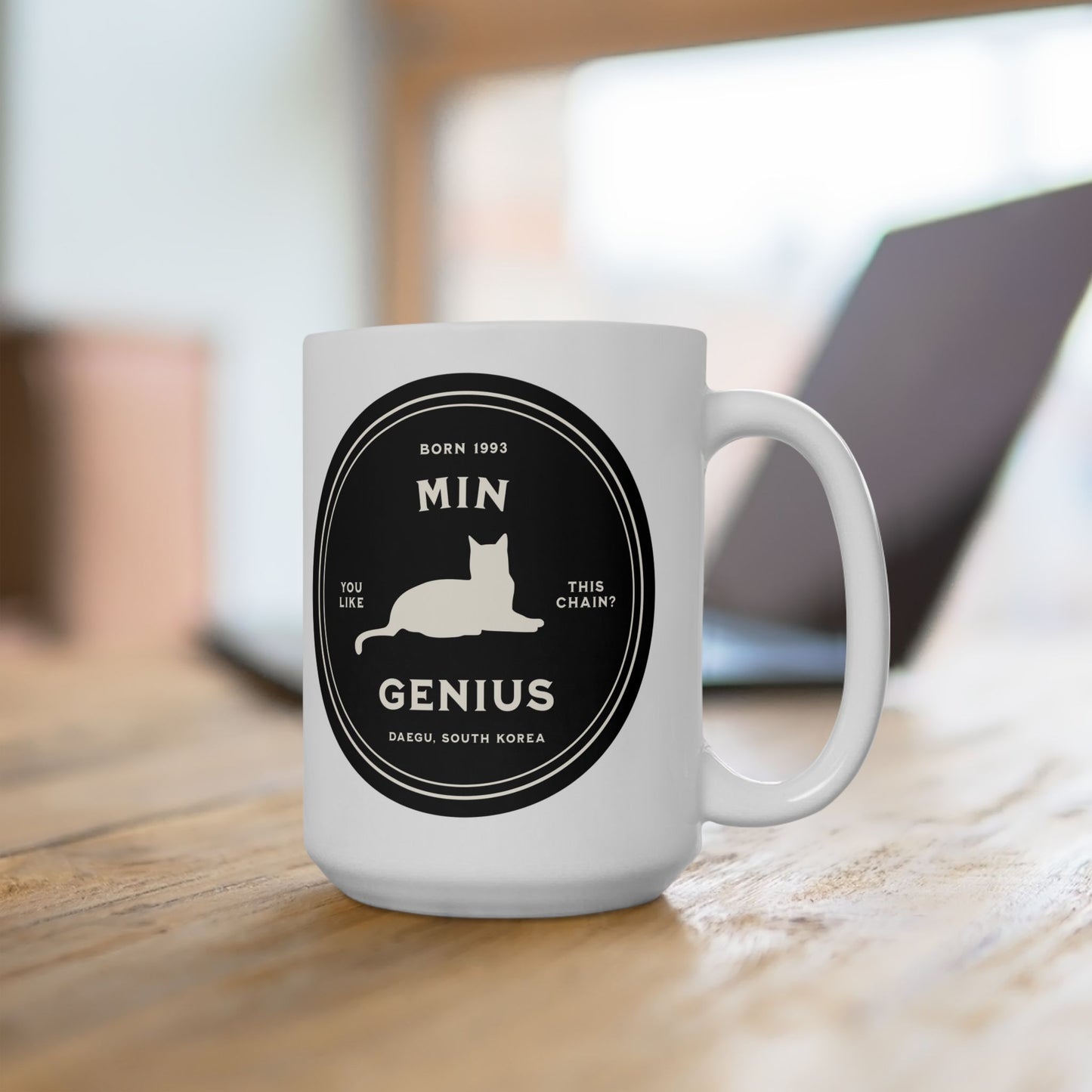 Min Genius Medallion Series 15oz Ceramic Coffee Mug