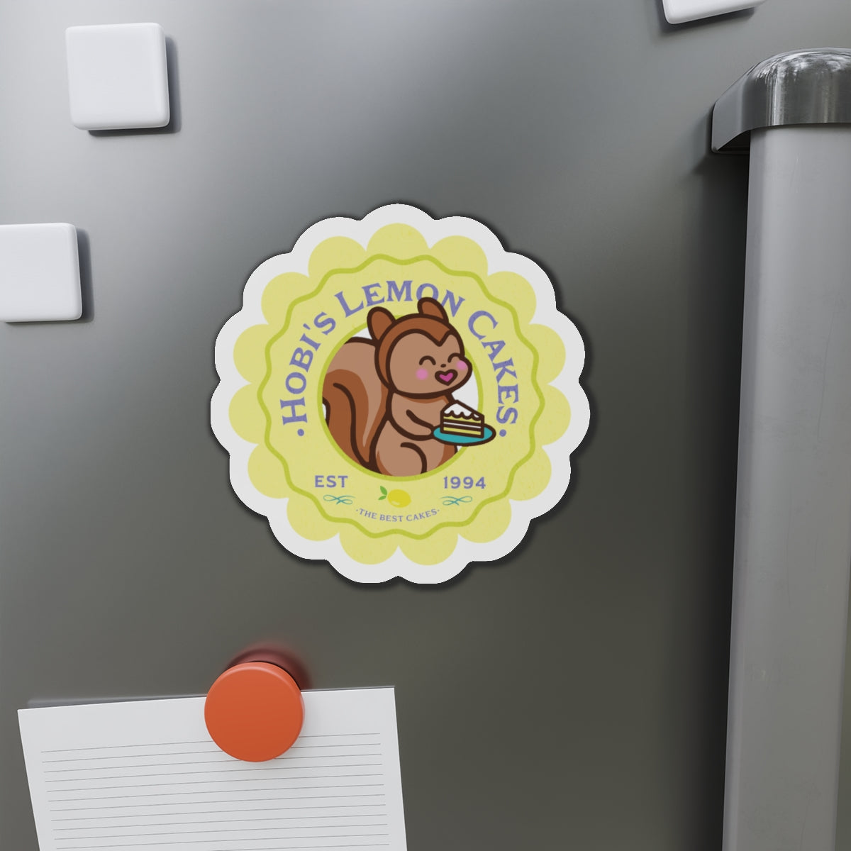 Hobi Lemon Cakes Bakery Series Die-Cut Magnet