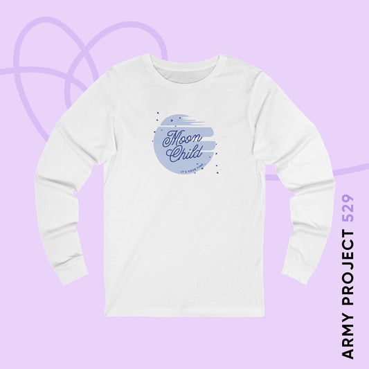 Namjoon Long Sleeve Shirt - Moonchild - Fanmade BTS Merch - Soft Unisex T-Shirt
