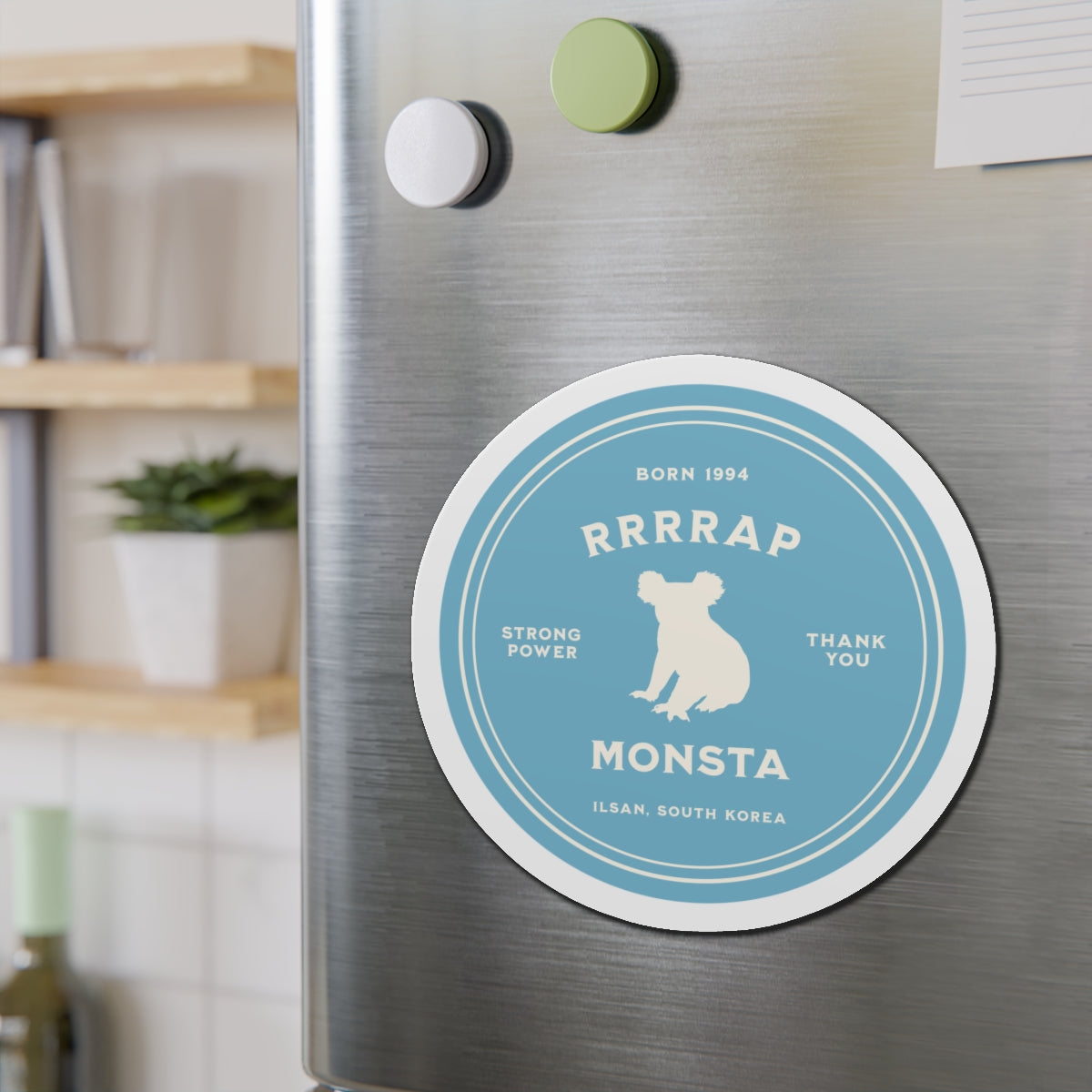 RRRRap Monsta Medallion Series Die-Cut Magnet