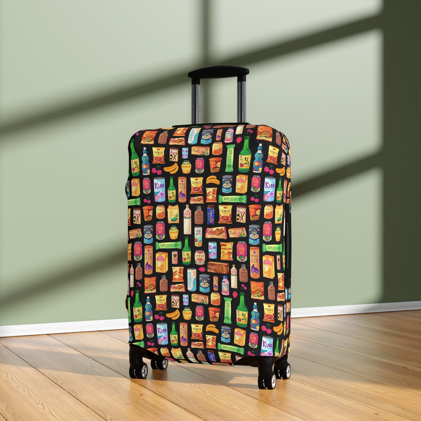 Bright & Bold Korean Snacks Luggage Cover