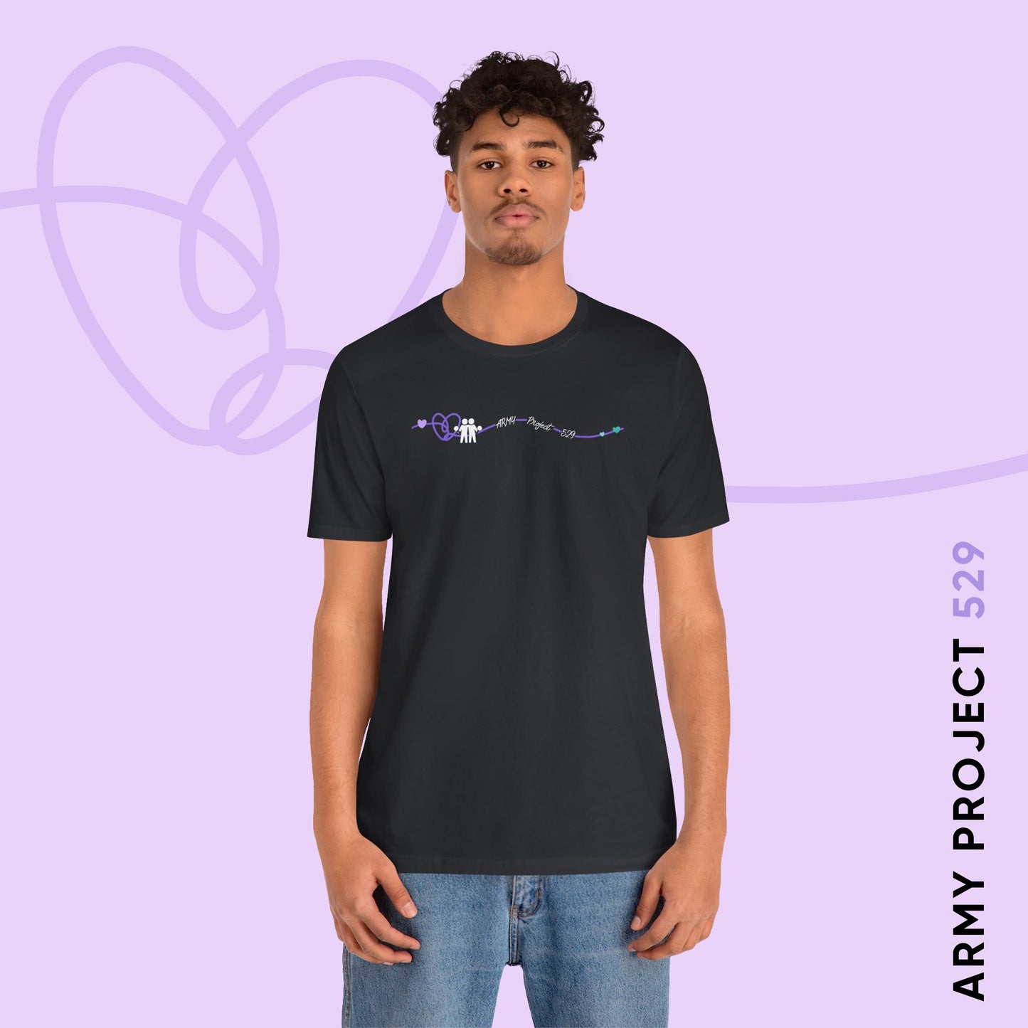 AP529 Heartline Logo Unisex Jersey Short Sleeve Tee