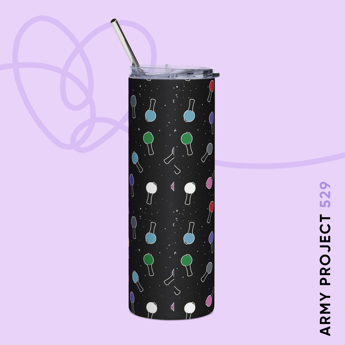Ma City Map Lightstick Stainless Steel Tumbler, 20oz