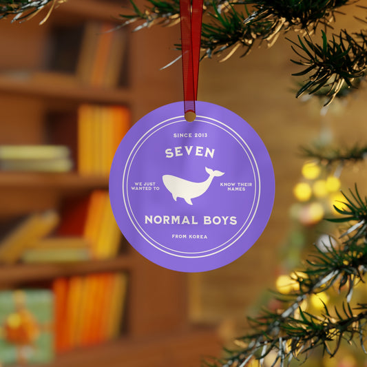 OT7 Holiday Ornament - Fanmade BTS Merch - Seven Normal Boys from Korea - Durable Aluminum