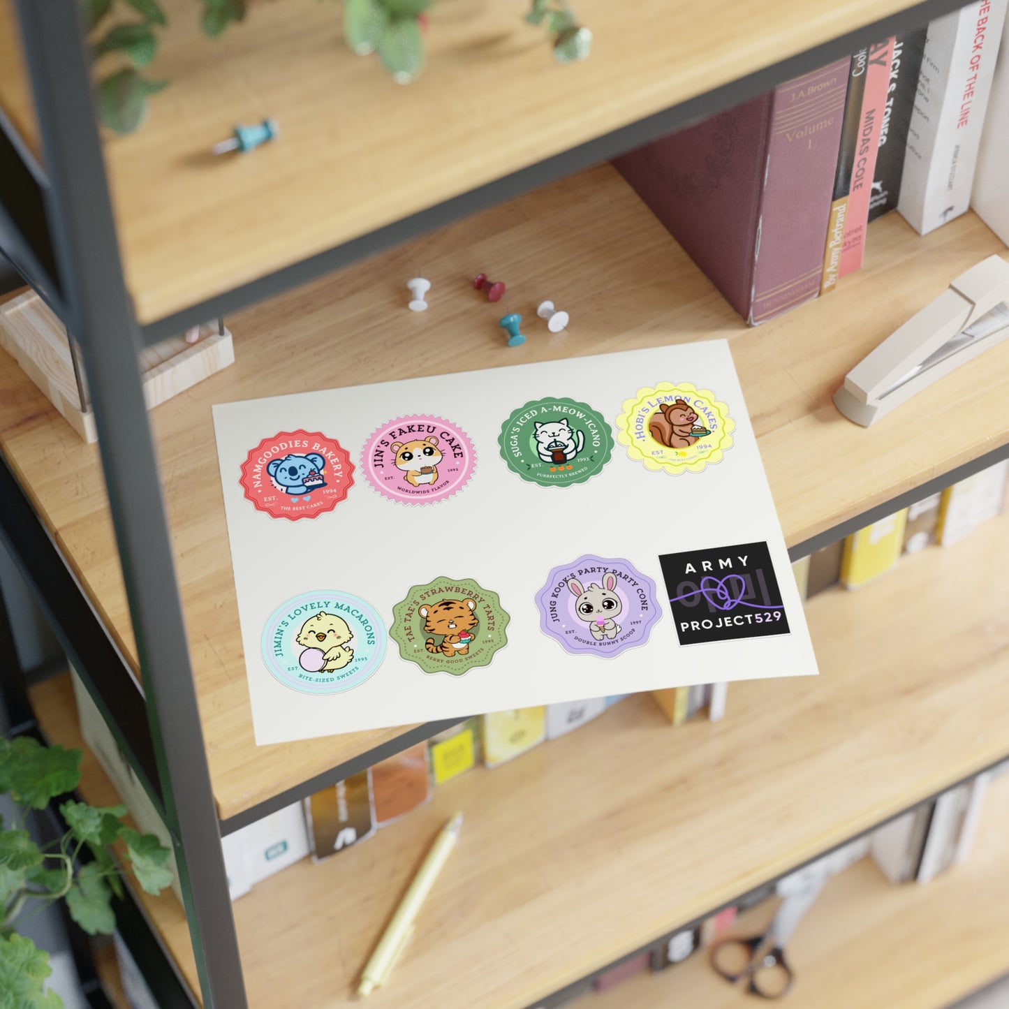 Bakery Series Vinyl Sticker Sheet