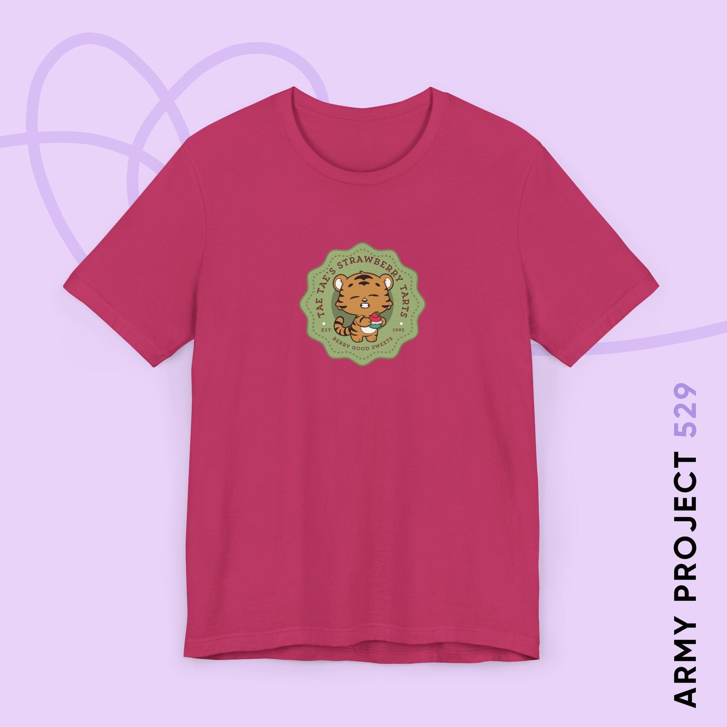 Tae Tae Strawberry Tarts Bakery Series Unisex Jersey Short Sleeve Tee