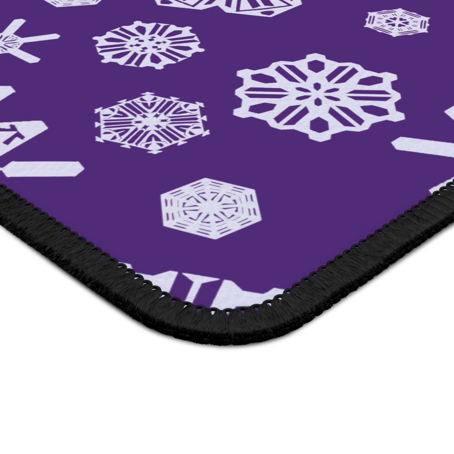 OT7 Mouse Pad - Secret Snowflakes (Purple) - Fanmade BTS Desk Accessories