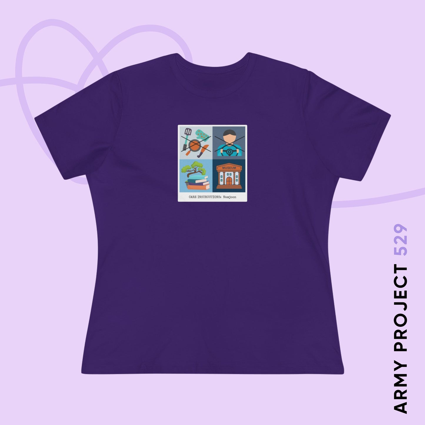 Namjoon Care Instructions Women's Relaxed Jersey Short Sleeve Tee