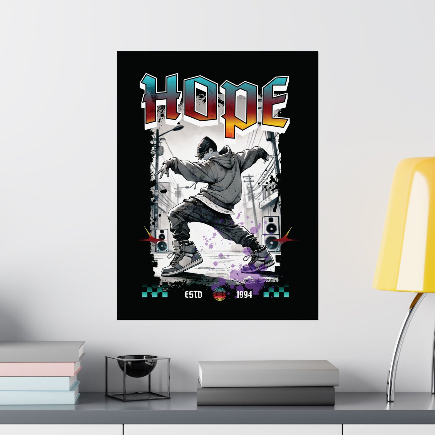 Hobi 1990s Retro Series Matte Poster