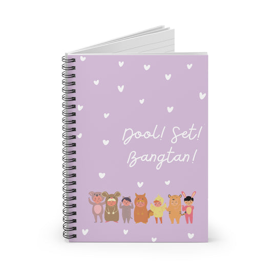 OT7 Notebook - Pocket Bangtan - Fanmade BTS Merch - Spiral Journal