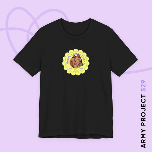 Hobi Short Sleeve Shirt - Cute Fanmade BTS Merch - Hobi's Lemon Cakes - Soft Unisex T-Shirt