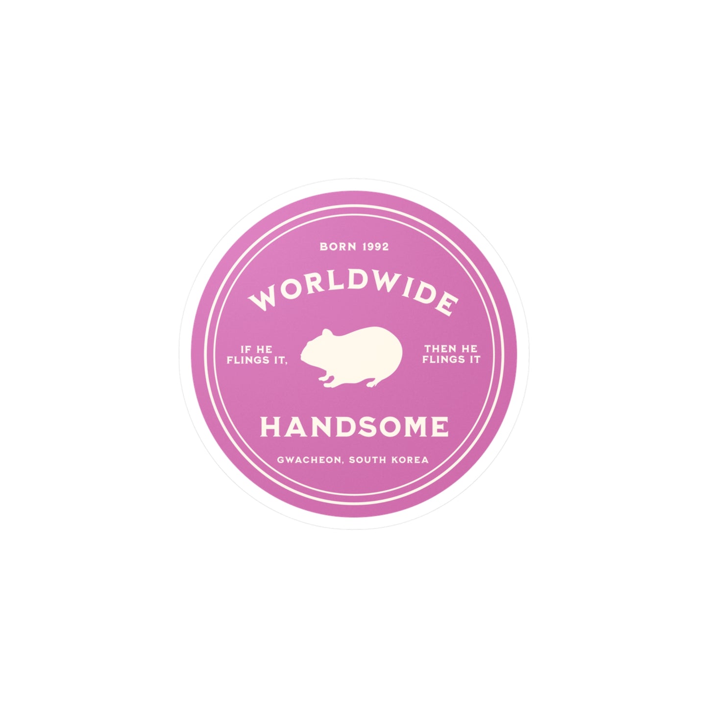 Worldwide Handsome Medallion Series Kiss-Cut Vinyl Decals