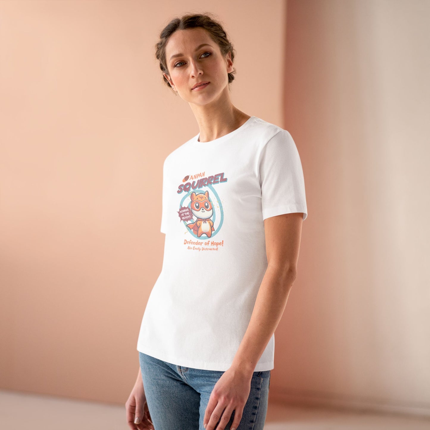 Anpansquirrel Women's Relaxed Jersey Short Sleeve Tee