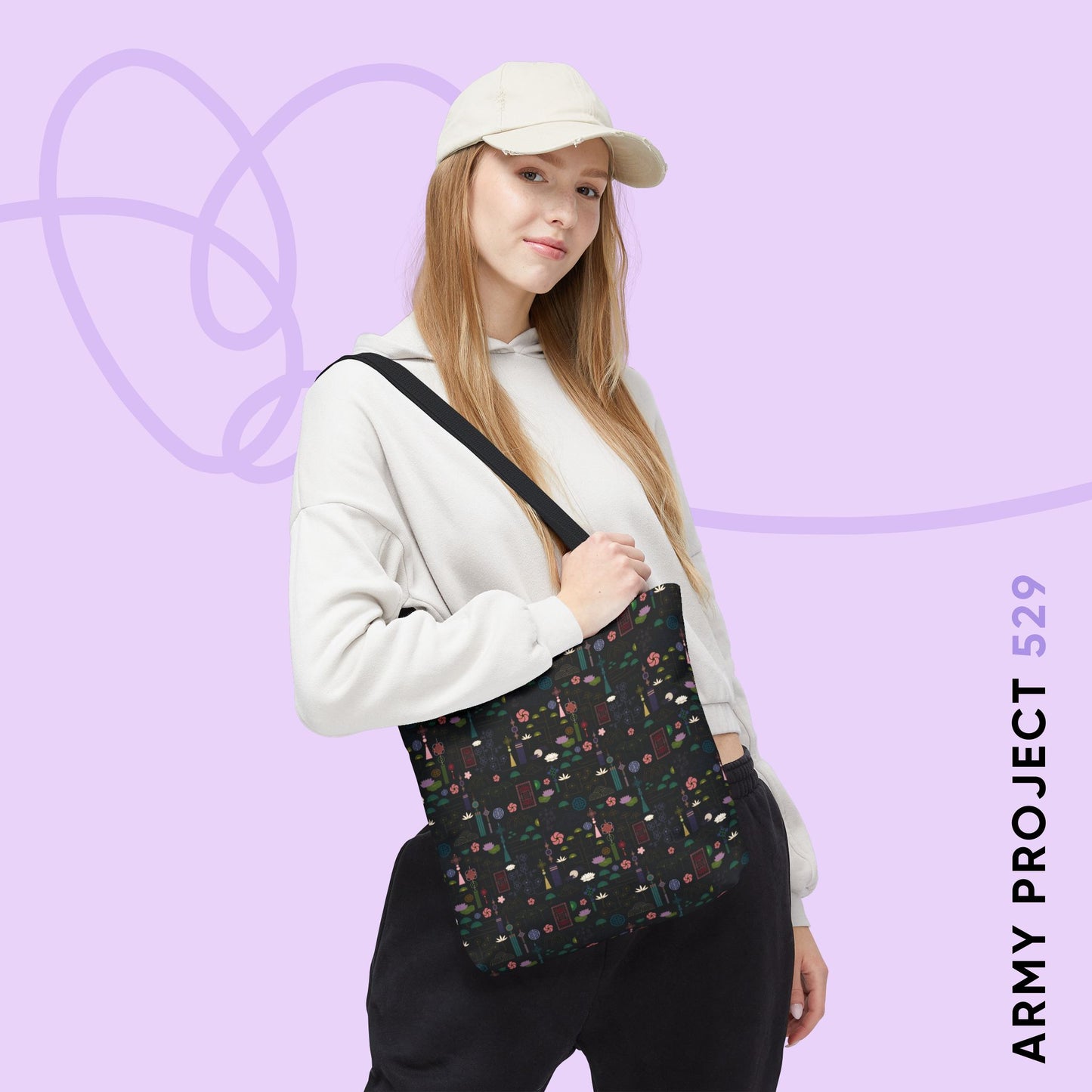 Norigae Night Garden Tote Bag