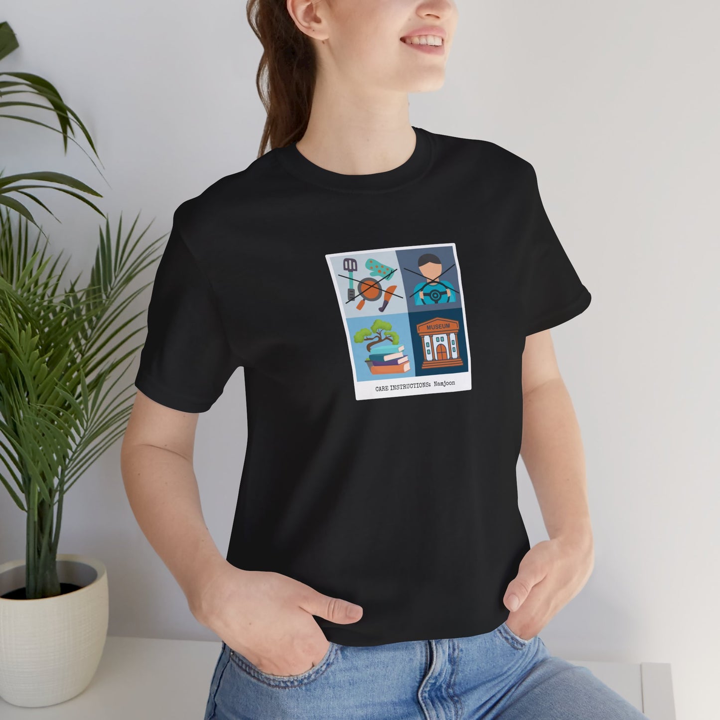 Namjoon Care Instructions Unisex Jersey Short Sleeve Tee
