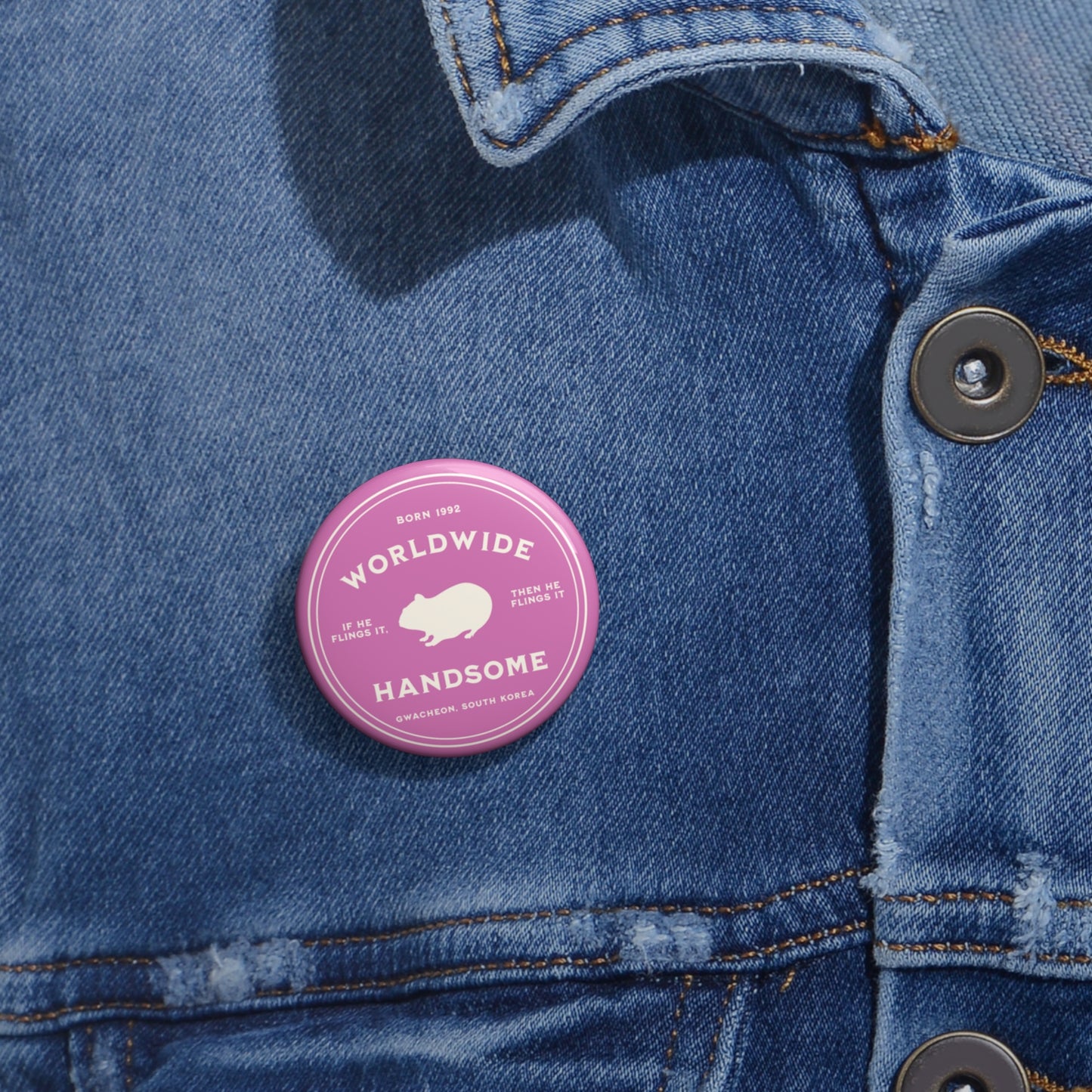 Worldwide Handsome Badge Series Pin Button