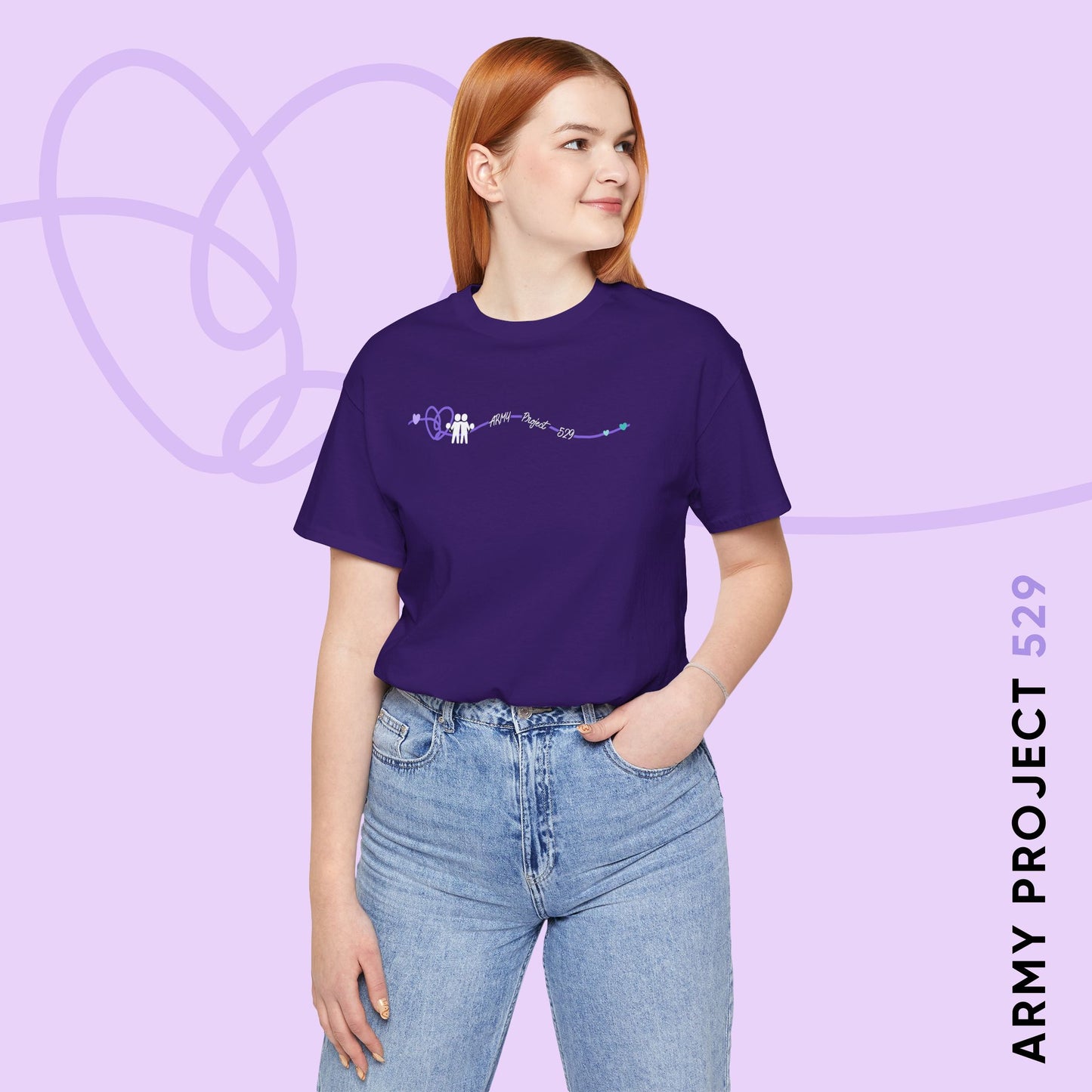 AP529 Heartline Logo Unisex Jersey Short Sleeve Tee