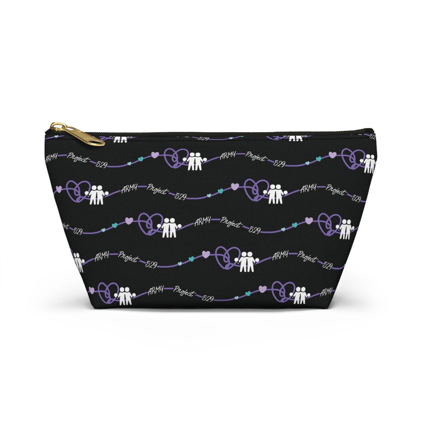 AP529 Heartline Logo Accessory Pouch w/ T-bottom