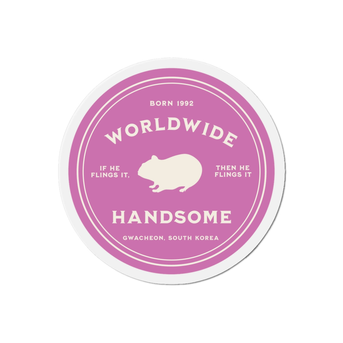 Worldwide Handsome Medallion Series Die-Cut Magnet